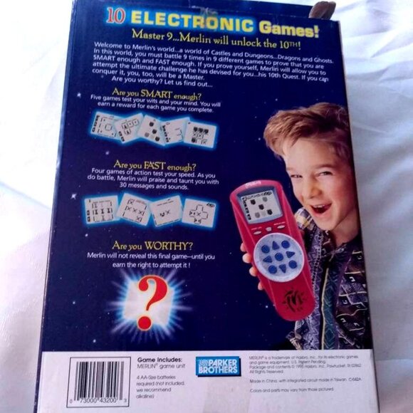 Merlin Quest The 10th Quest 1996 Vintage Antique by Parker Brothers Age 6 + - Picture 2 of 9